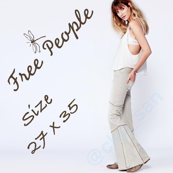 Super Rare Free People Seamed Bambi Flare Size 27